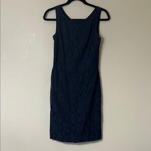 Banana Republic Navy Lace Mini Dress